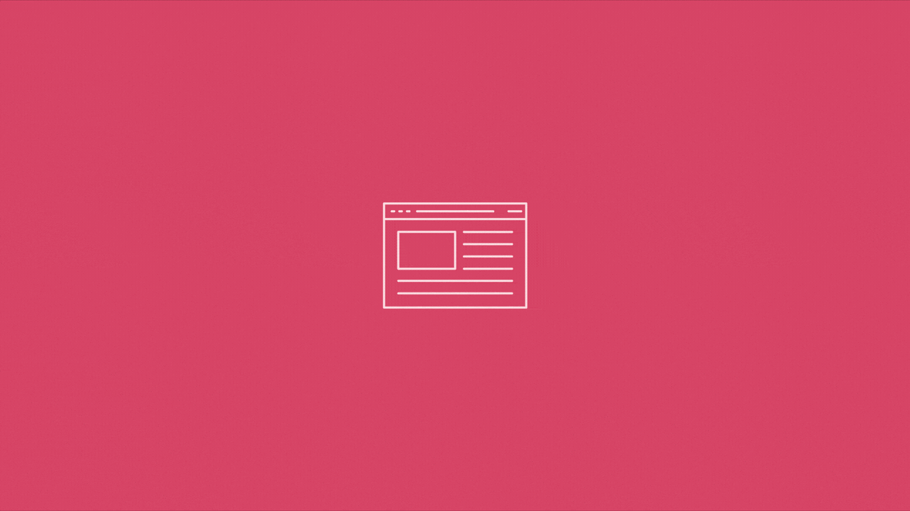 pink background with browser icon