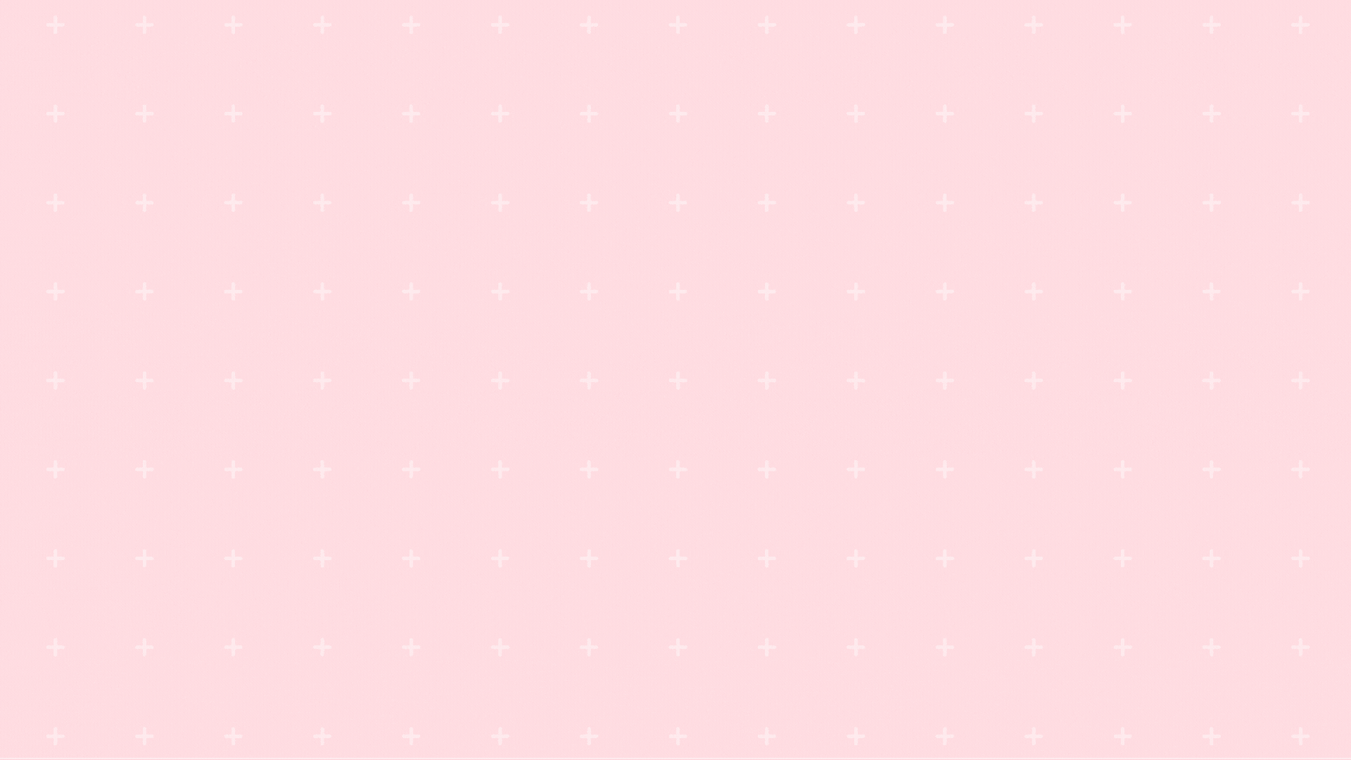 pink background with tiny white plus signs